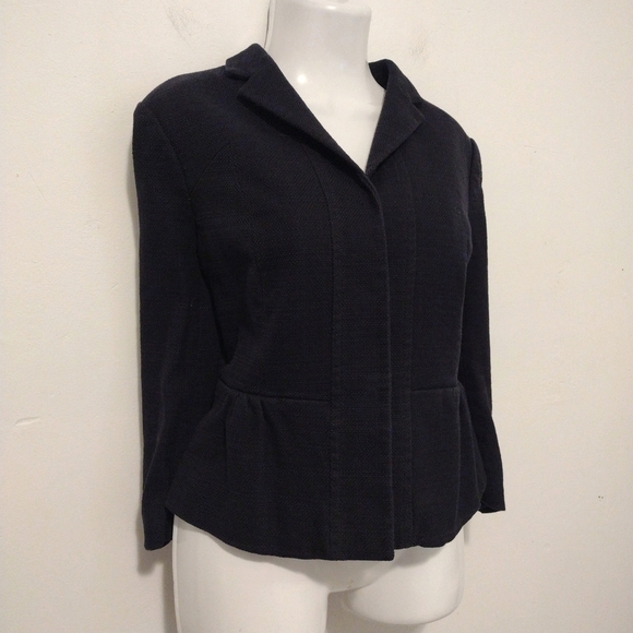 Ann Taylor - 3 Quarter Sleeves Cropped Blazer - Picture 7 of 14